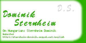 dominik sternheim business card